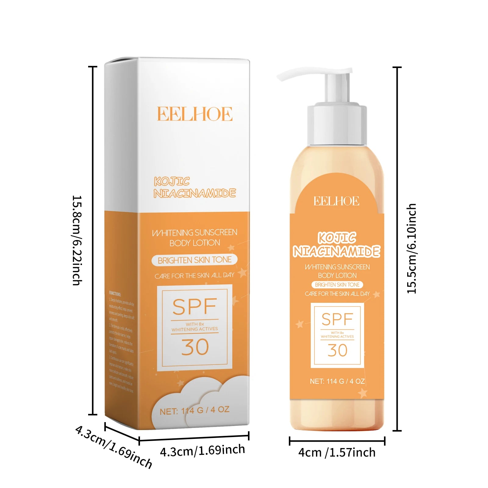 EELHOE SPF30 Sunscreen Body Lotion