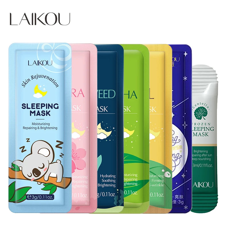 LAIKOU 7pcs Hydrating & Repairing Facial Sheet Masks