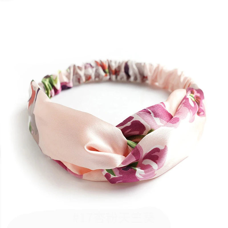 Bohemian Print Cross Turban Headbands