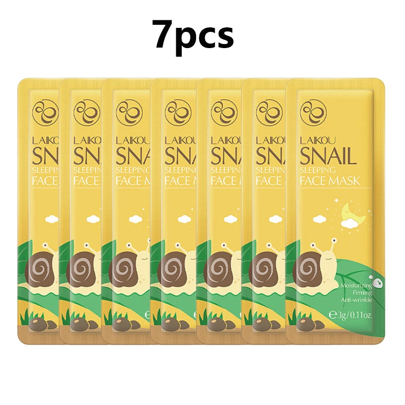 LAIKOU 7pcs Hydrating & Repairing Facial Sheet Masks