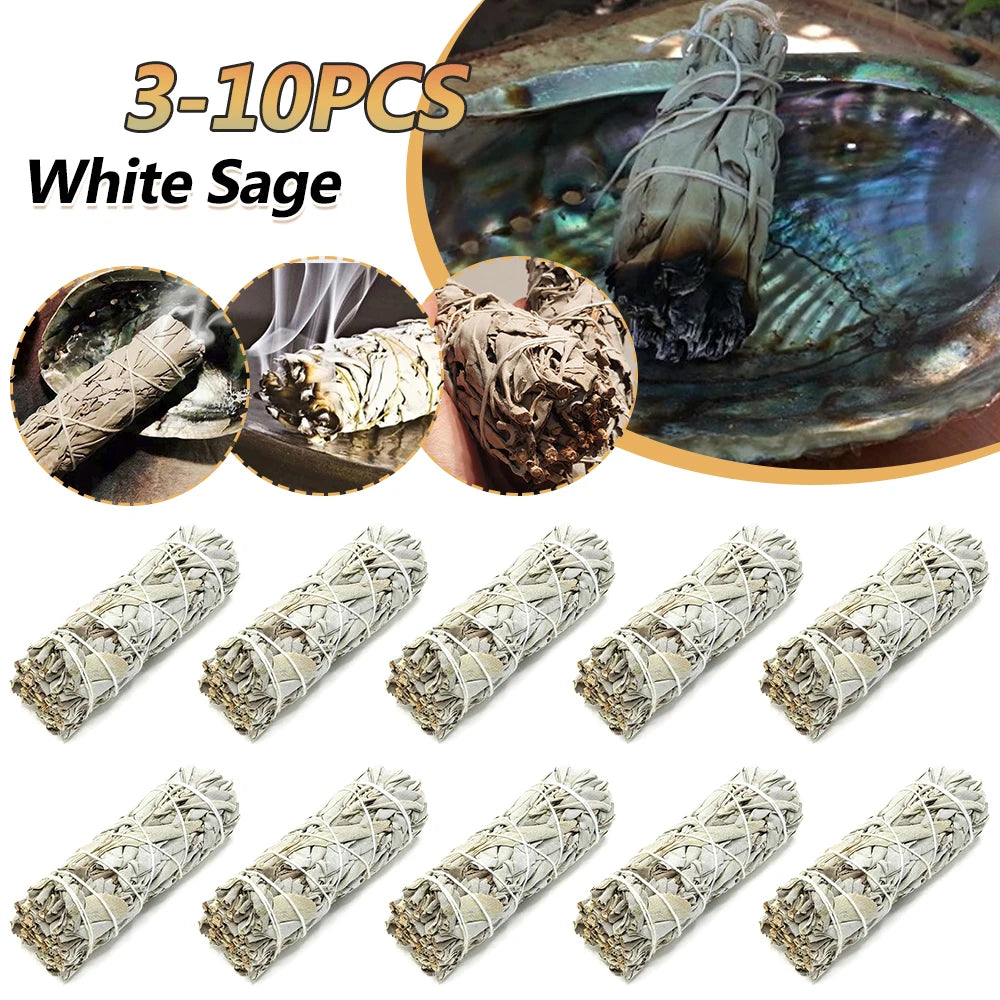 3-10PC Sage Smudge Stick Bundle