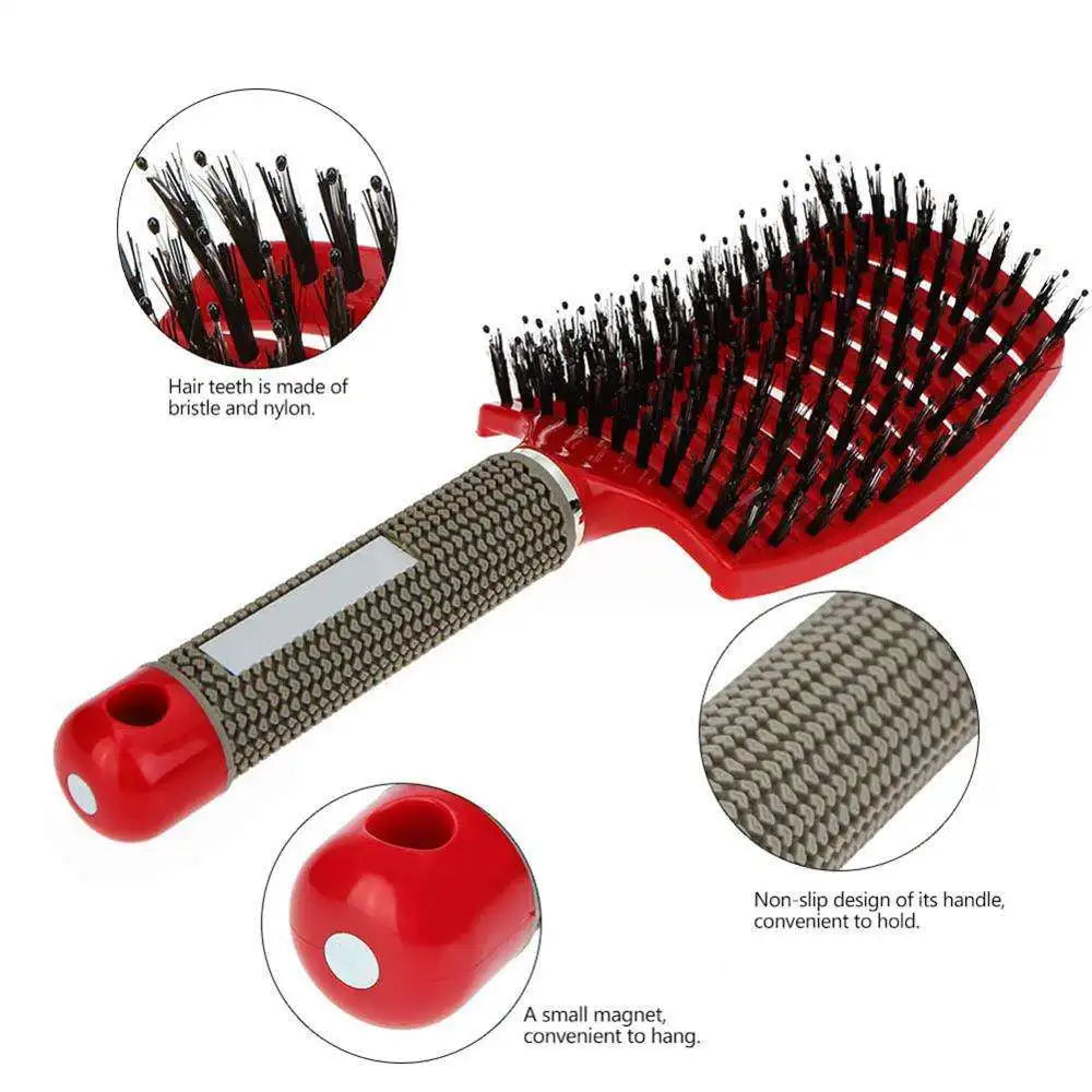 Detangling Hair Brush with Bristle & Nylon