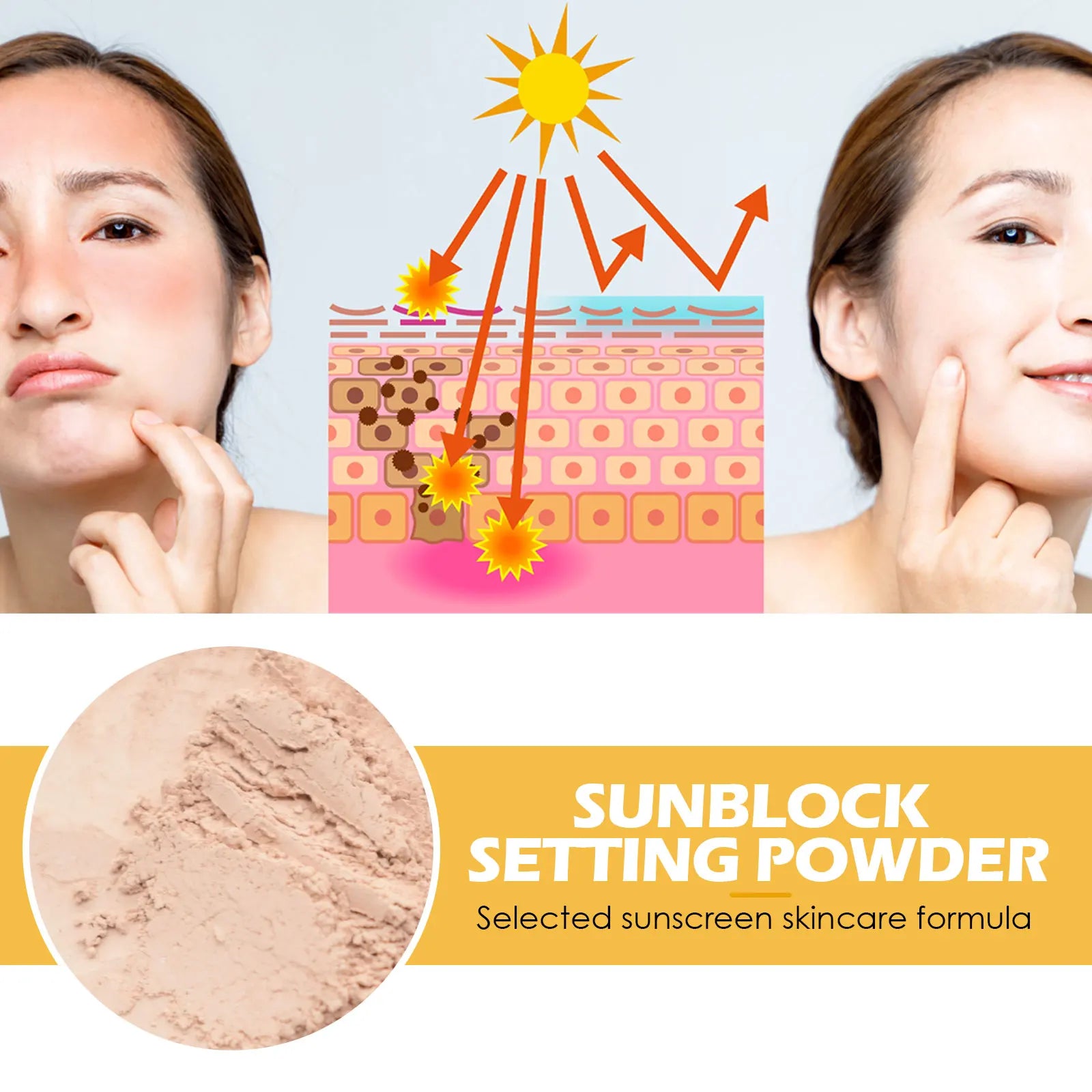 SPF50 Sunscreen Loose Powder