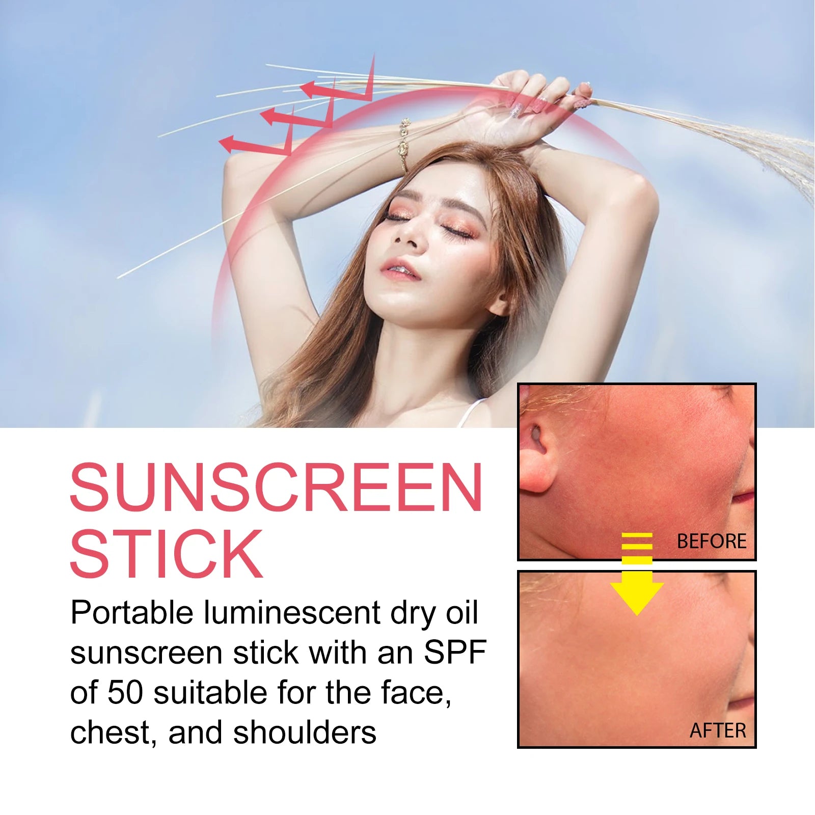 Rose SPF50+ Sunscreen Stick