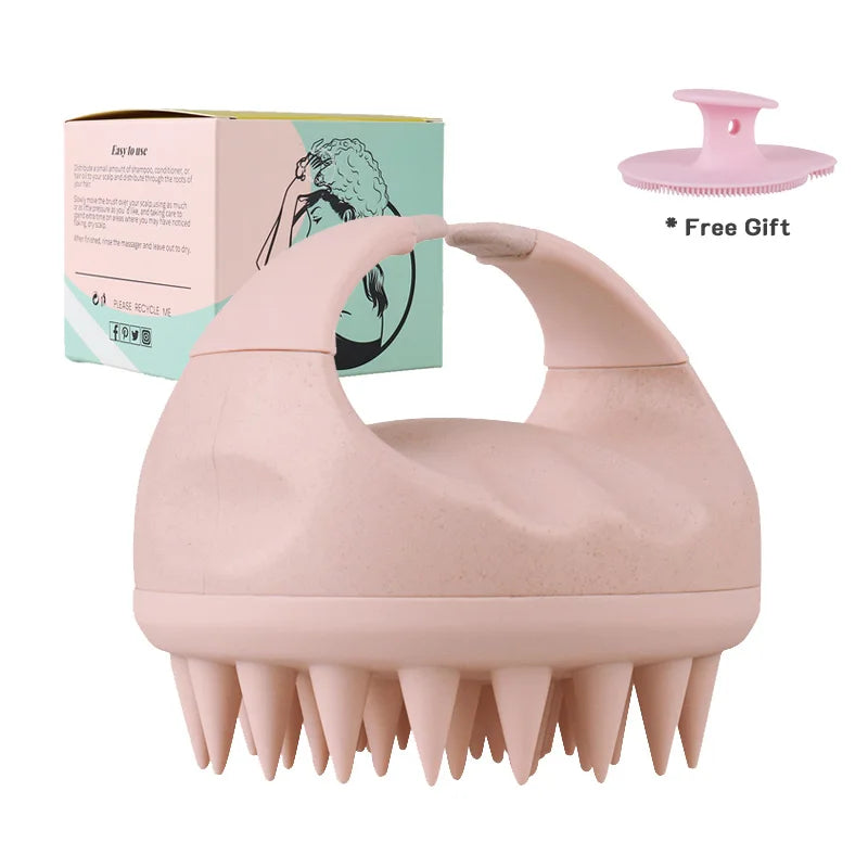 Biodegradable Silicone Scalp Brush Massager