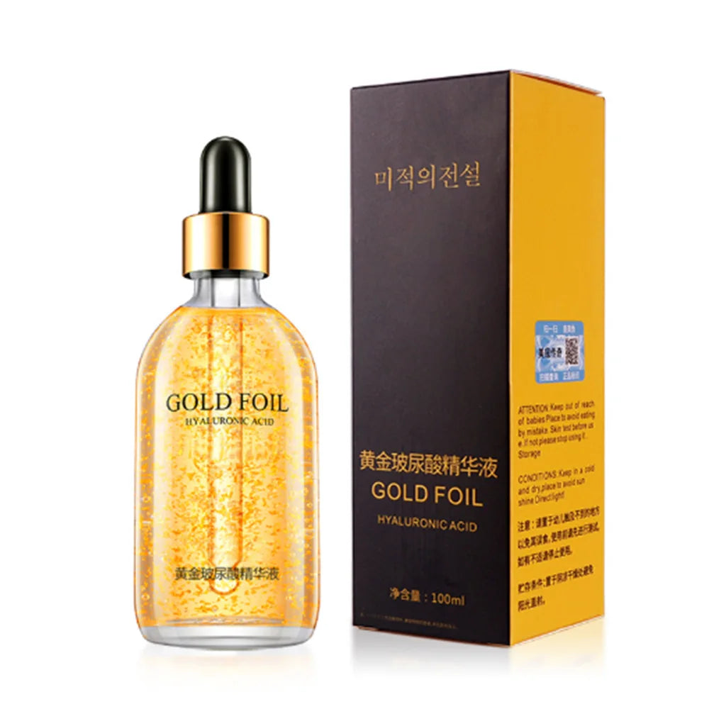 100ml 24K Gold Hyaluronic Acid Whitening Face Serum