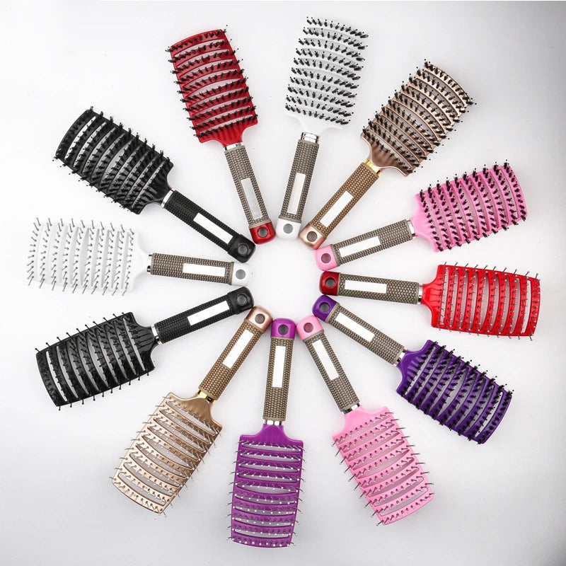 Detangling Hair Brush with Bristle & Nylon