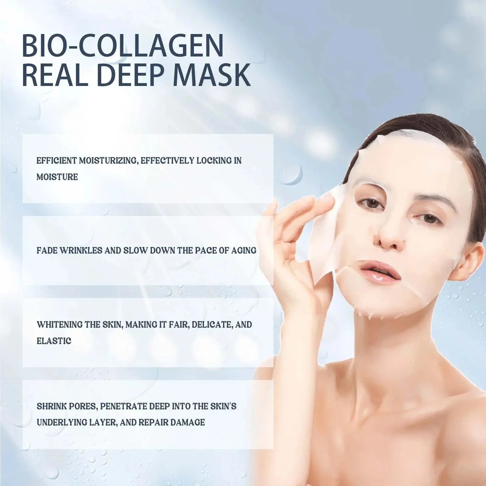 1/3/5/10PCS Bio Collagen Face MaskBio Collagen Face Mask – Anti-Aging & Firming (1/3/5/10pcs) Anti Wrinkle Fade Face Fine Line Lift Firm Skin Anti-Aging Brighten SkinCare Korean Cosmetics