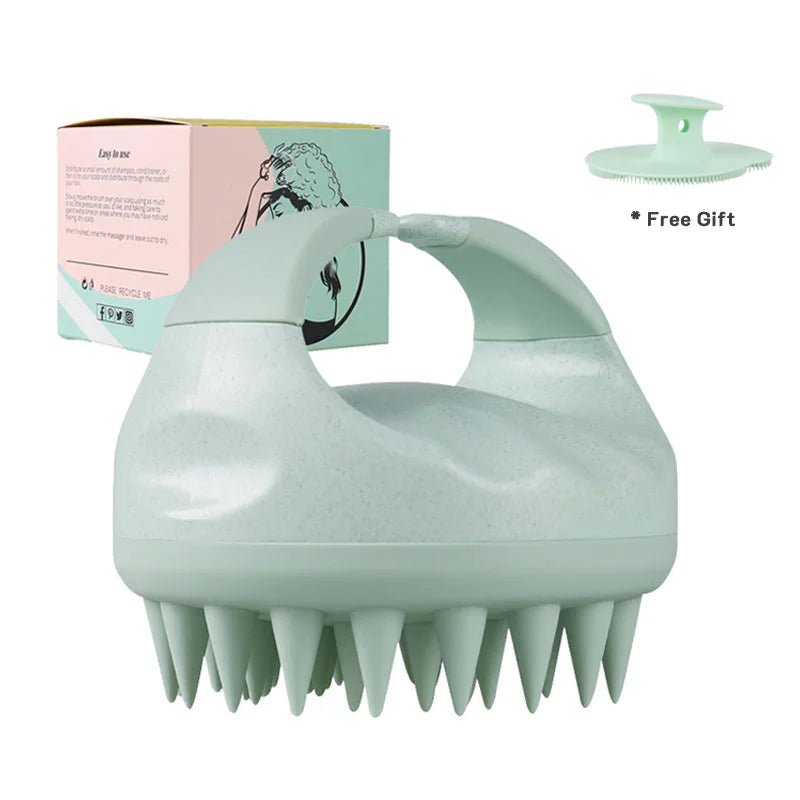 Biodegradable Silicone Scalp Brush Massager