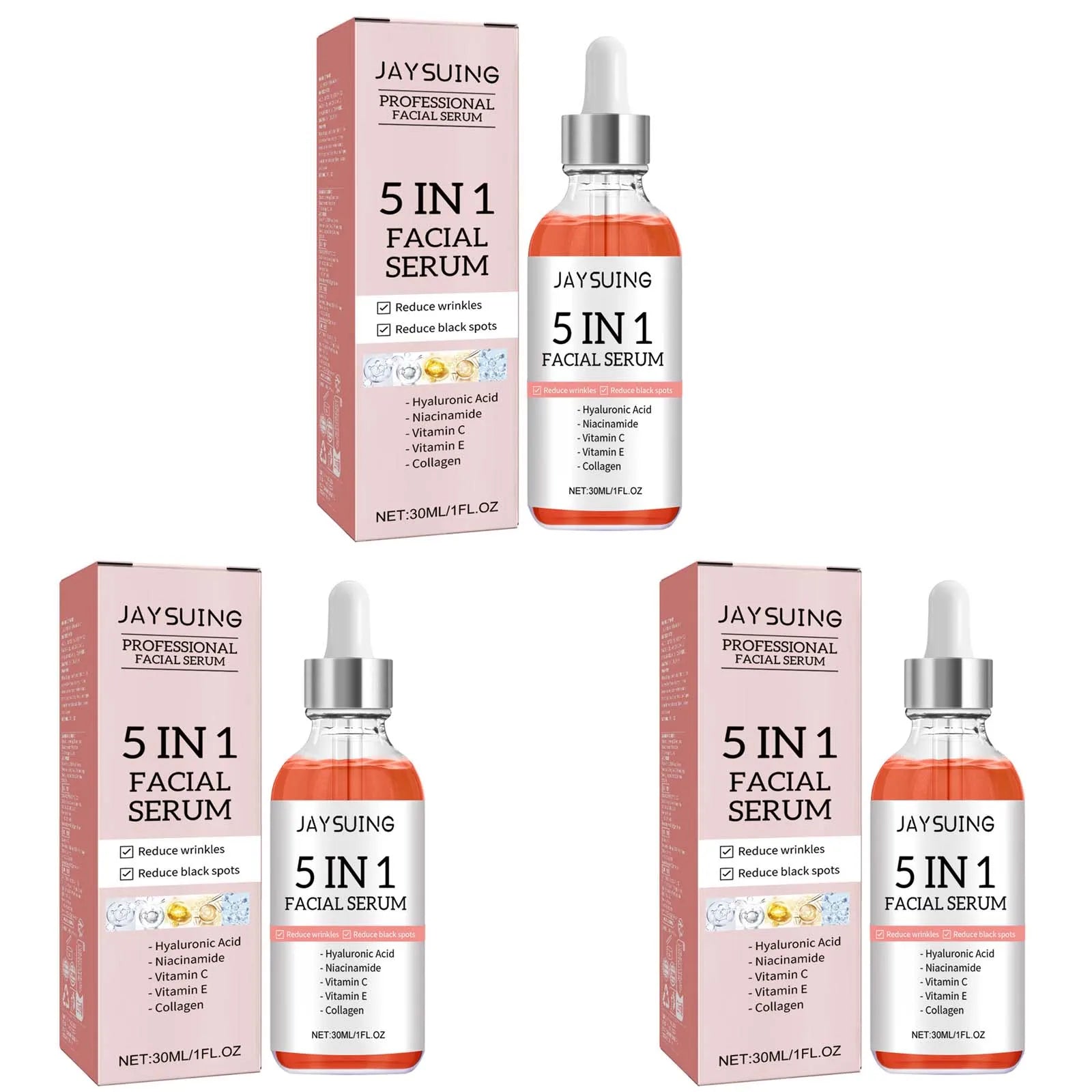 5-in-1 Vitamin C & Hyaluronic Acid Facial Serum