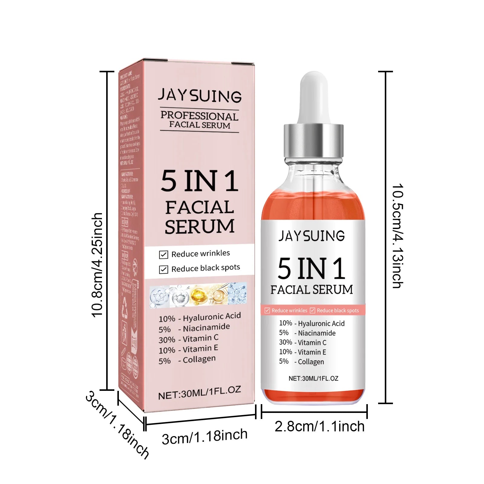 5-in-1 Vitamin C & Hyaluronic Acid Facial Serum