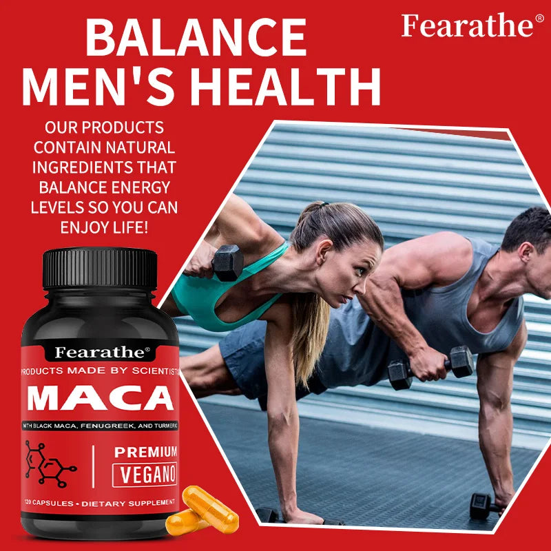 Organic Peruvian Black Maca Root Capsules