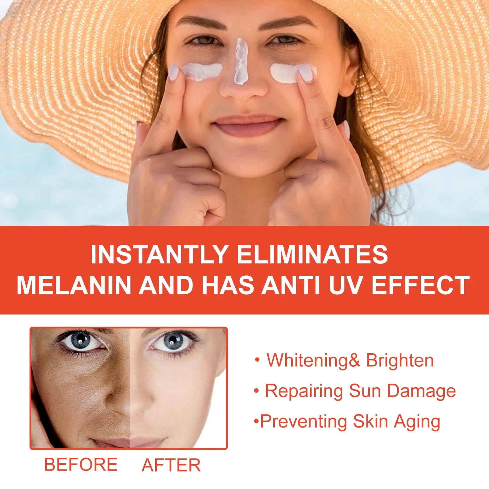 OUHOE Sun Lotion – 12-Hour Long-Lasting Facial & Body UV Protection