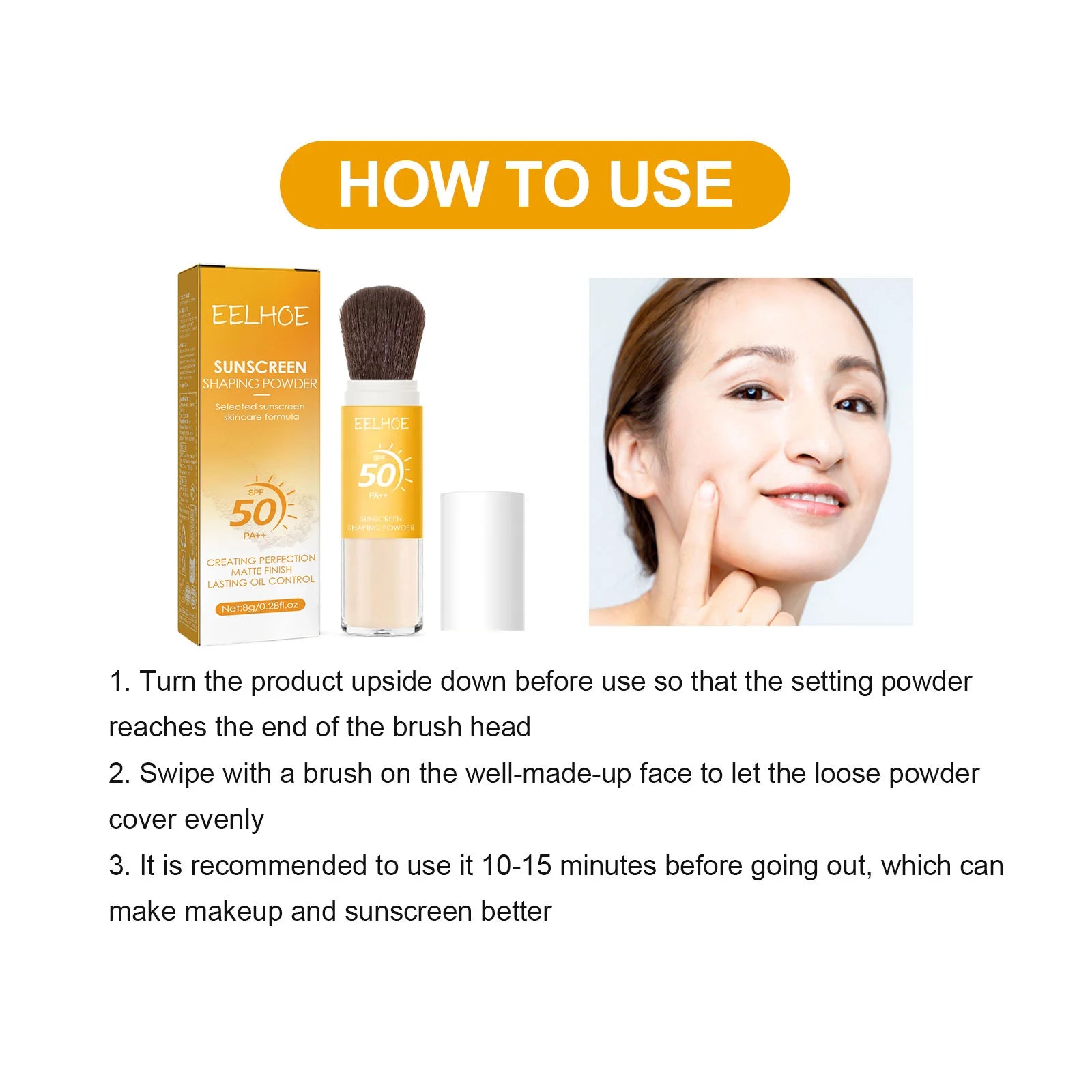 SPF50 Sunscreen Loose Powder