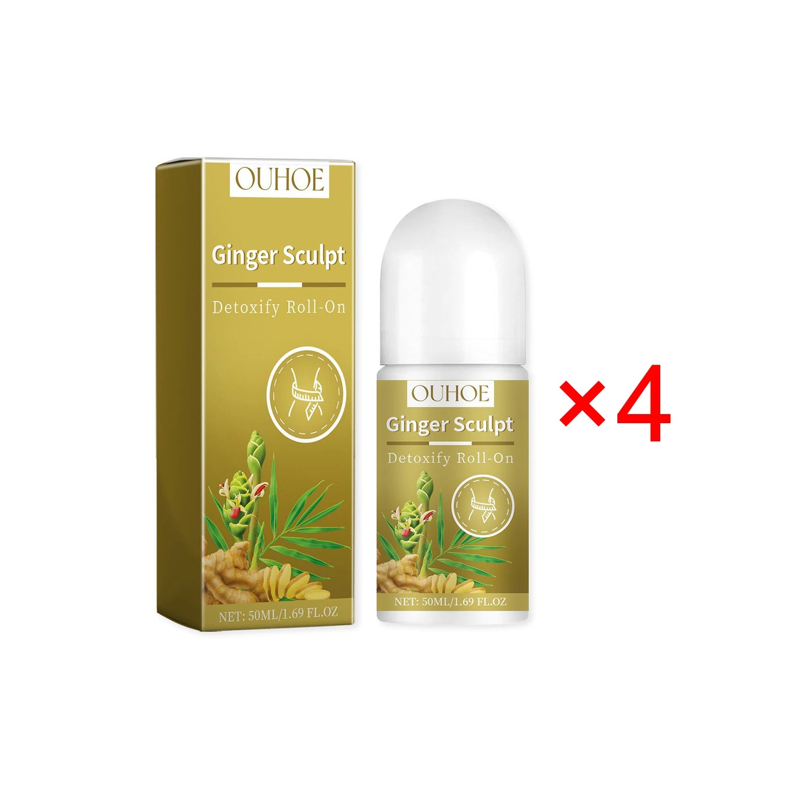 Ginger Detox Roll-On Body Massage Oil