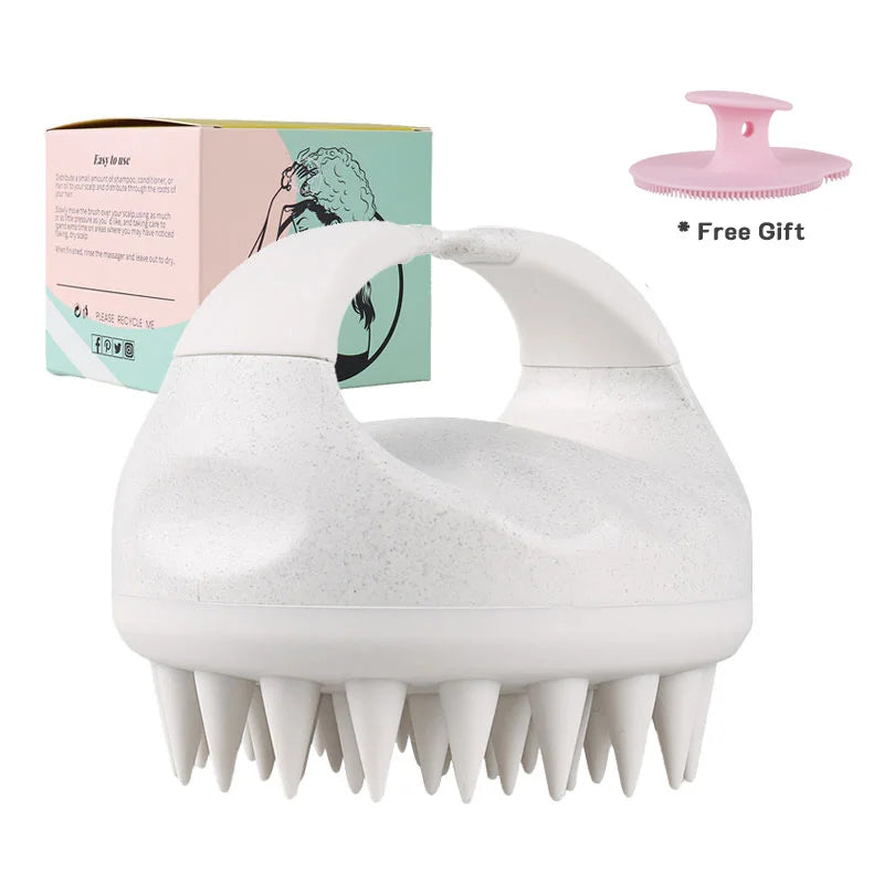 Biodegradable Silicone Scalp Brush Massager