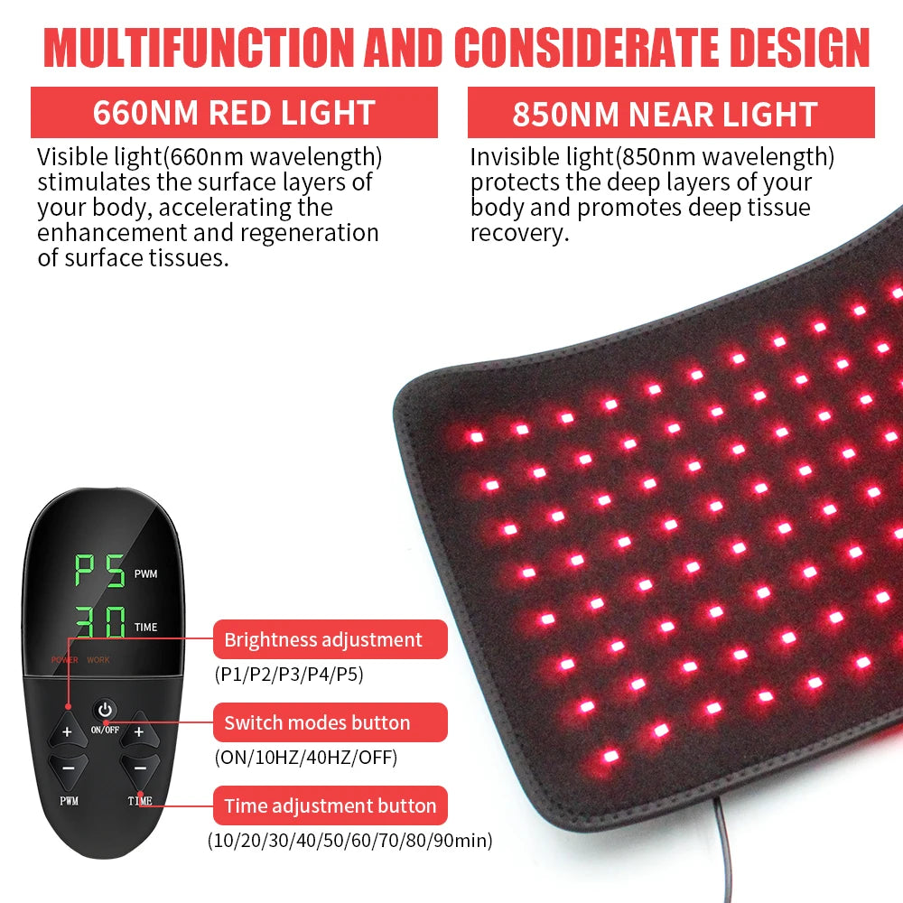 Red Light Therapy Pad for Body 31" x 11"