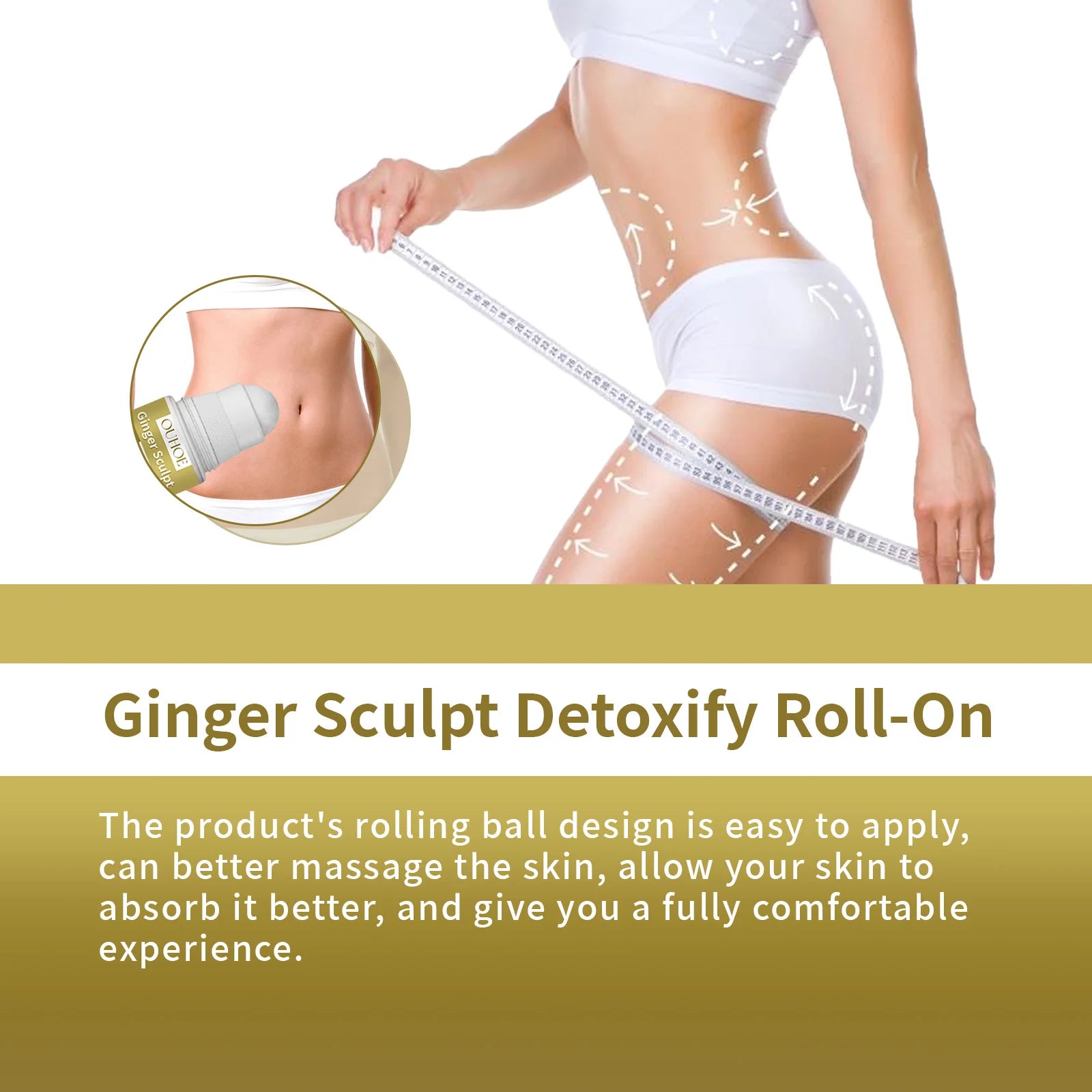 Ginger Detox Roll-On Body Massage Oil