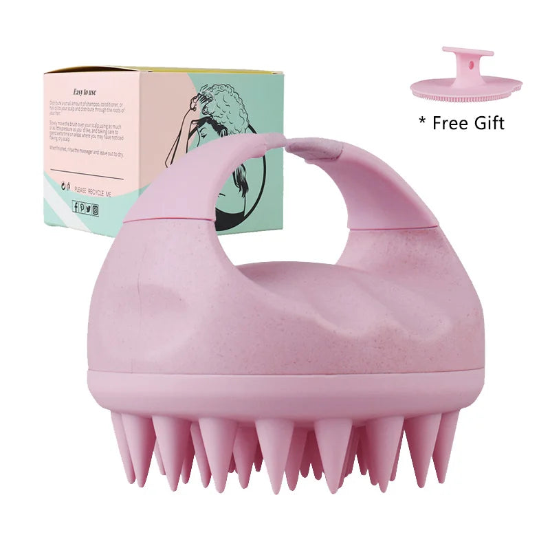 Biodegradable Silicone Scalp Brush Massager