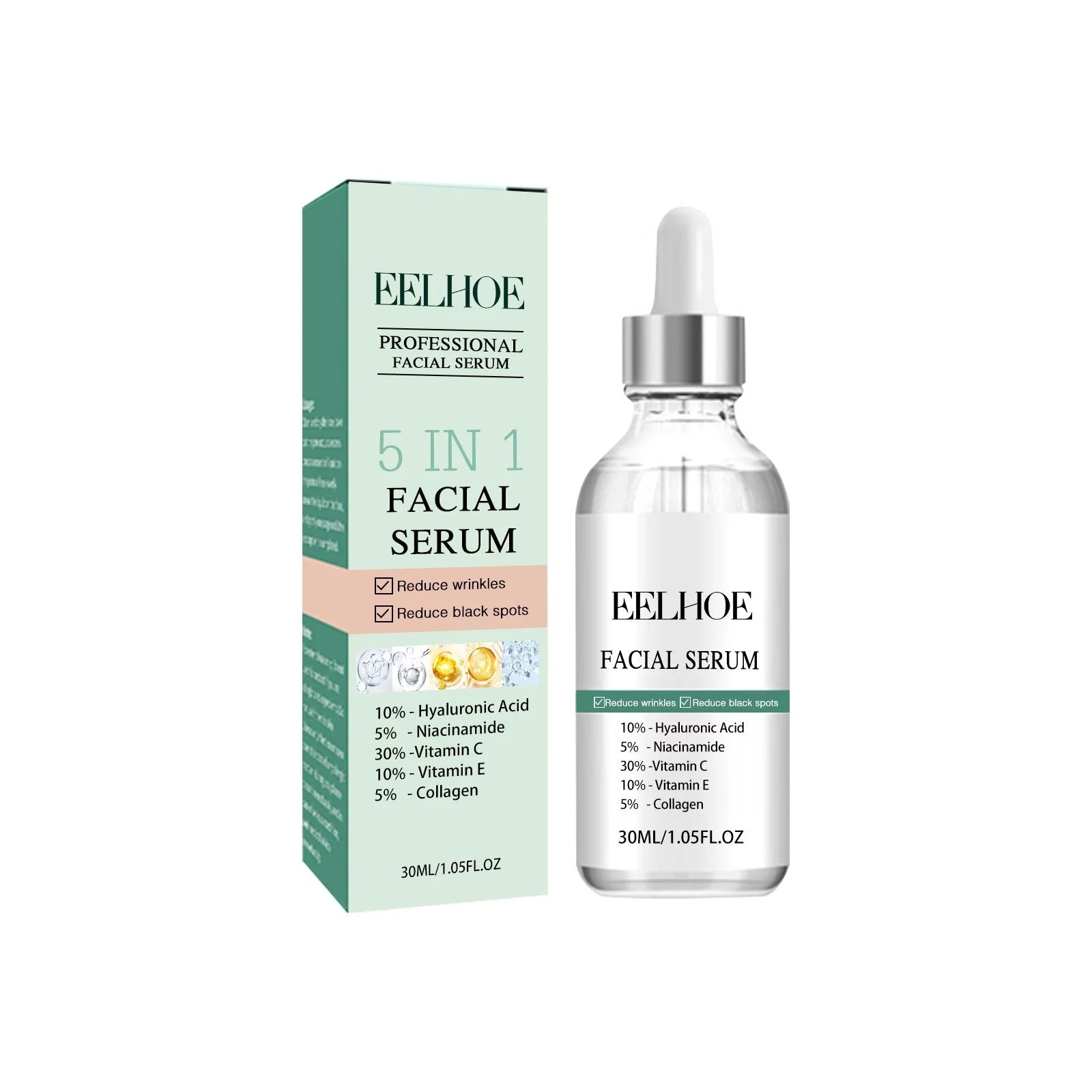 5-in-1 Vitamin C Collagen Facial Serum