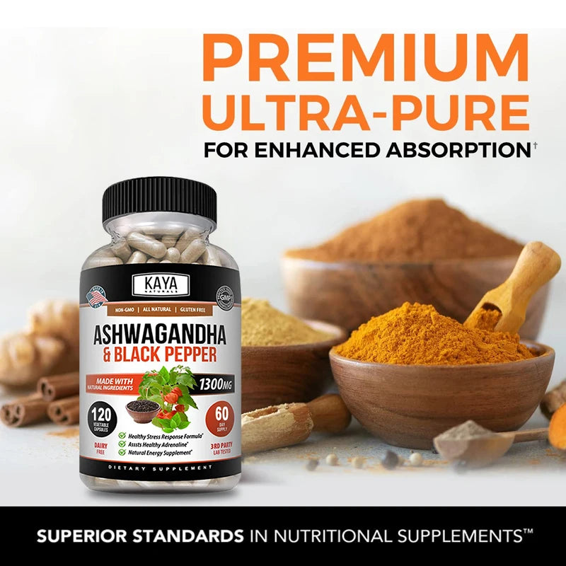 Organic Ashwagandha & Black Pepper Extract
