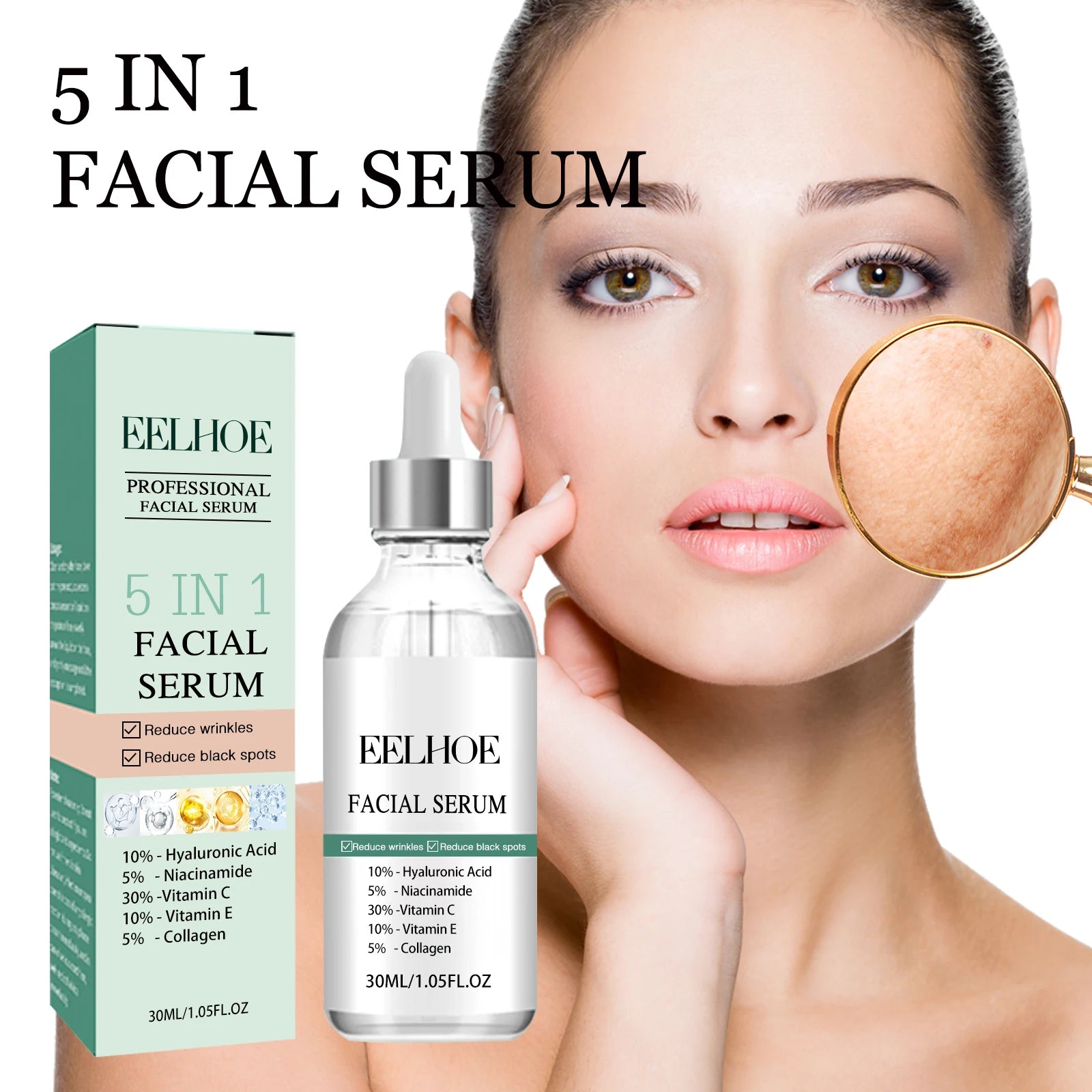 5-in-1 Vitamin C Collagen Facial Serum