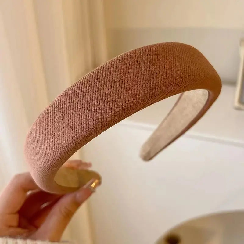 Vintage Lattice Print Wide Elastic Hairband