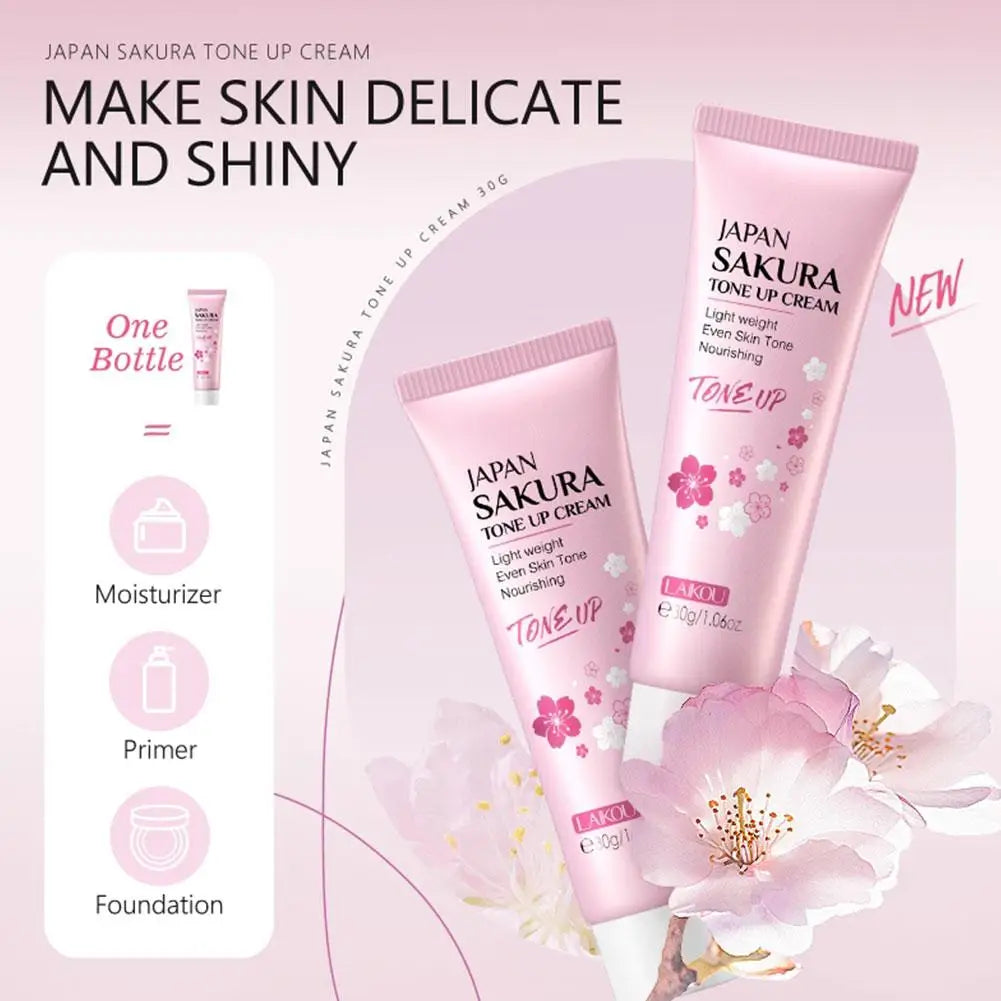 6pcs Sakura Skin Care Set with Face Cream & Serum