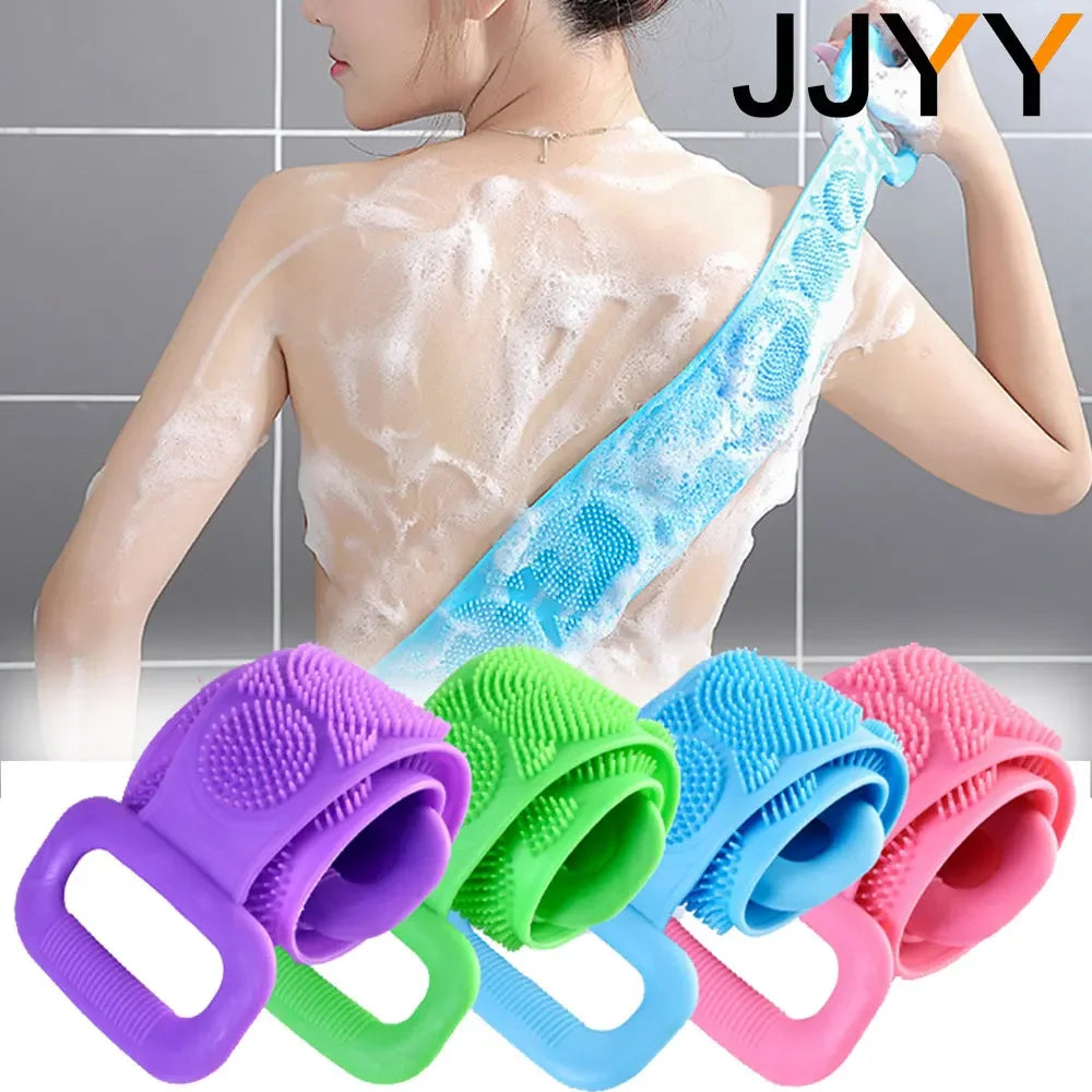 JJYY Silicone Back Scrubber Bath Towel
