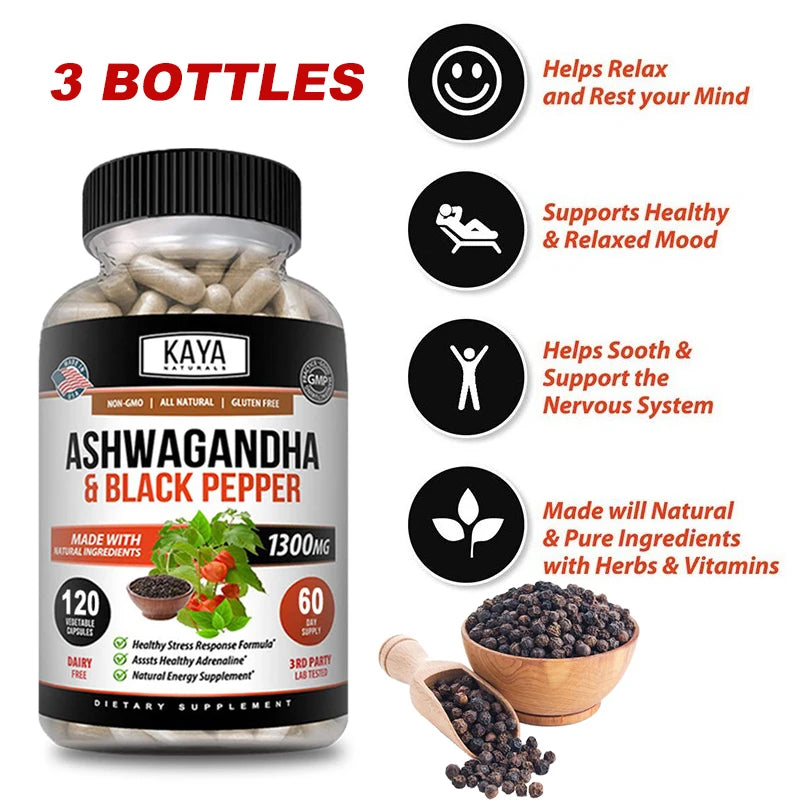 Organic Ashwagandha & Black Pepper Extract