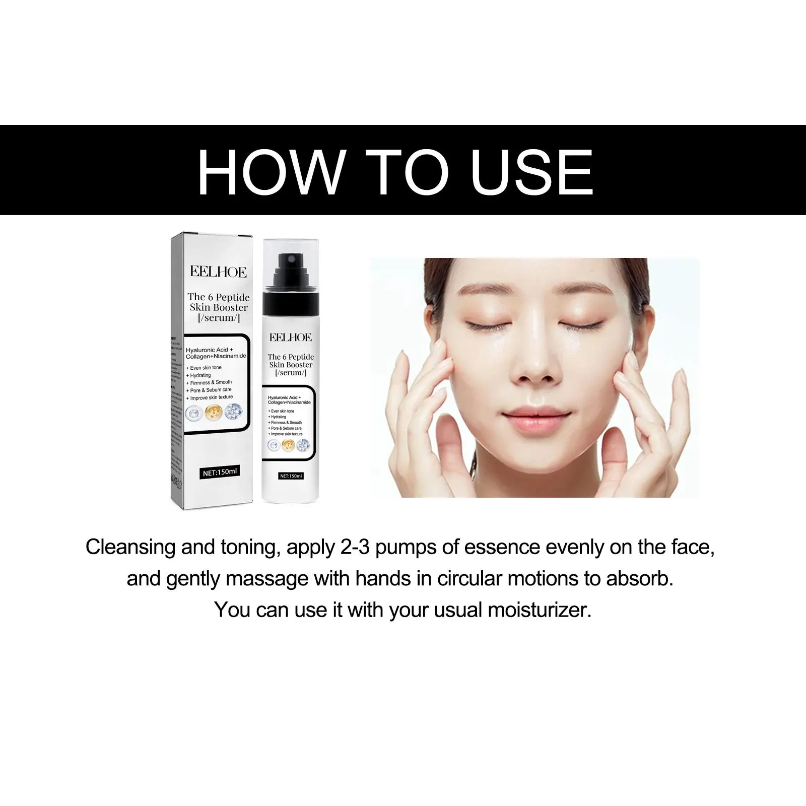 Hyaluronic Acid Face Serum for Anti-Aging & Pore Shrink