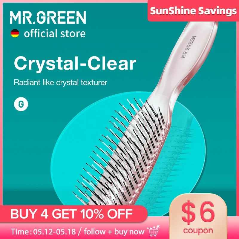 MR.GREEN Volumizing Hair Brush & Scalp Massager