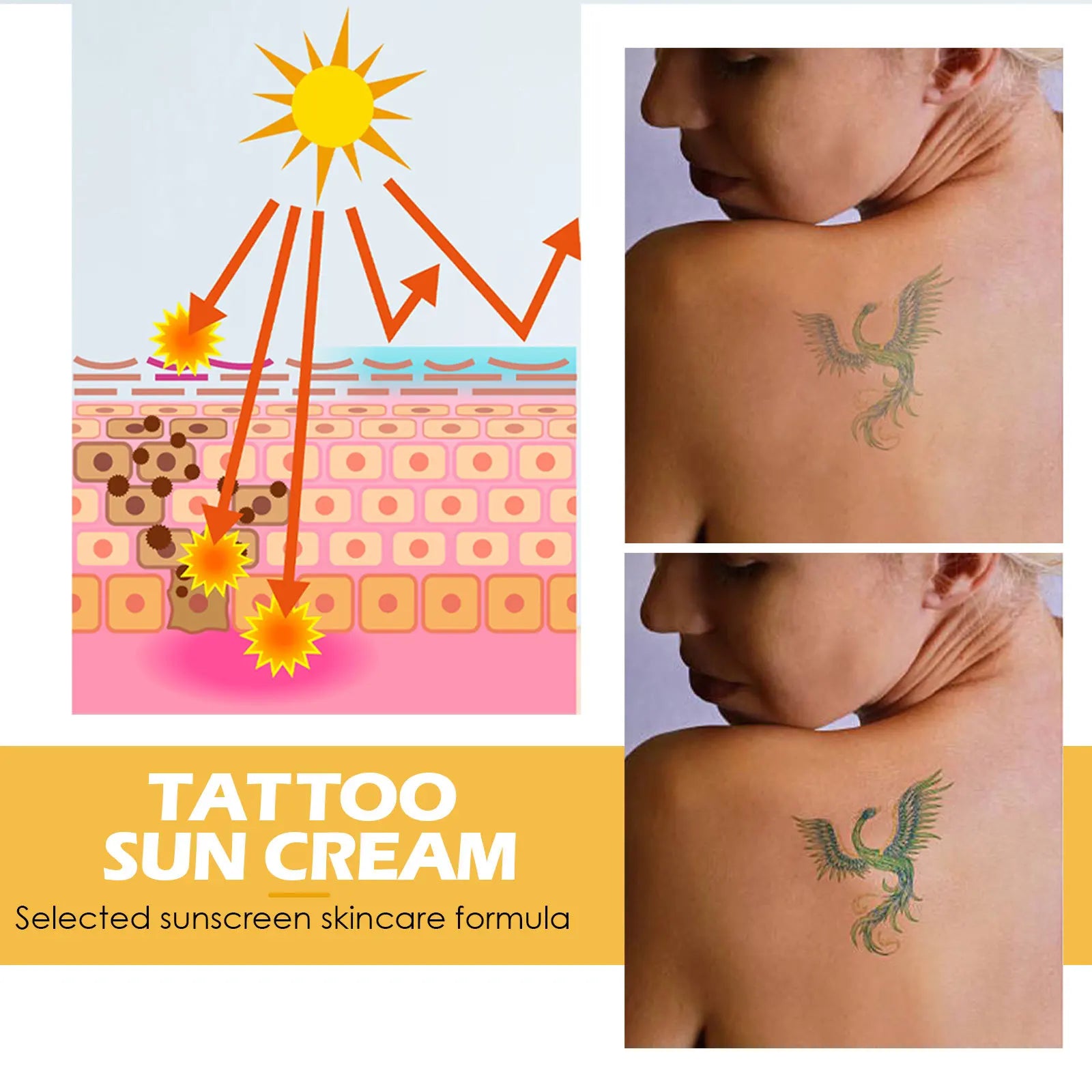EELHOE Tattoo Protection Body Sun Cream