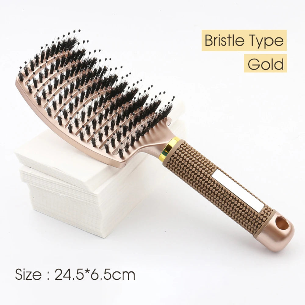 Detangling Hair Brush with Bristle & Nylon