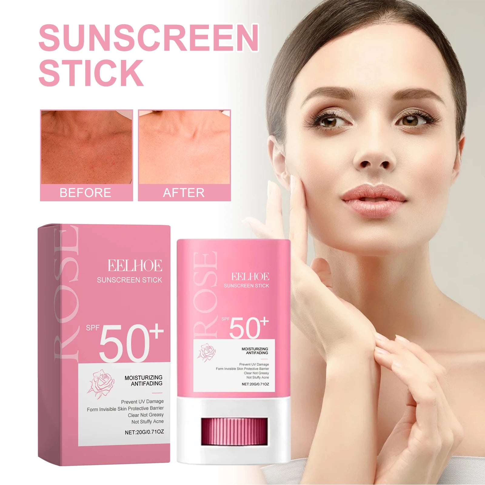Rose SPF50+ Sunscreen Stick