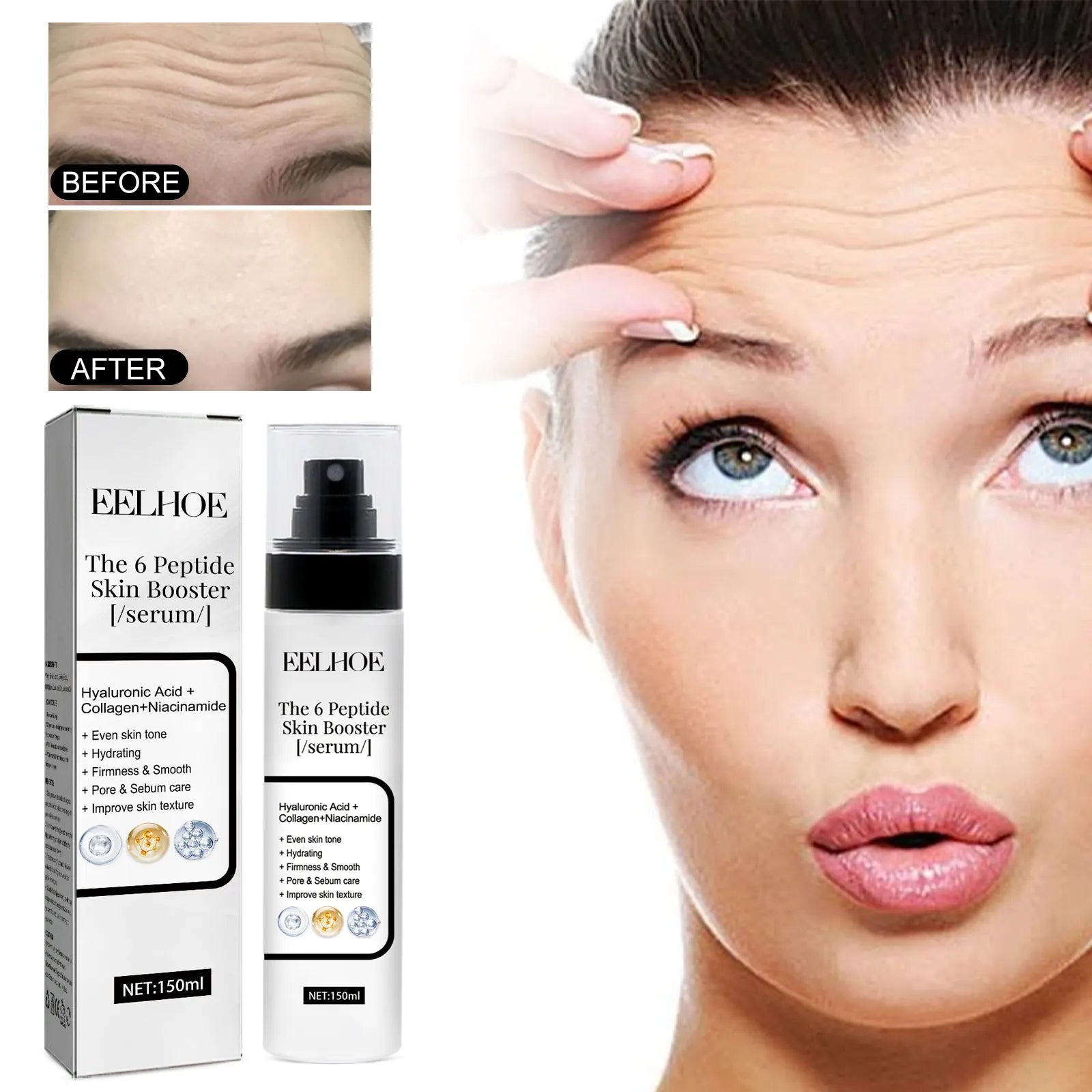 Hyaluronic Acid Face Serum for Anti-Aging & Pore Shrink