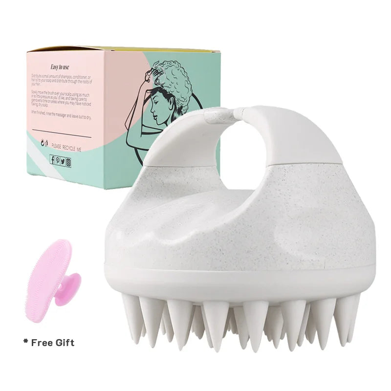 Biodegradable Silicone Scalp Brush Massager