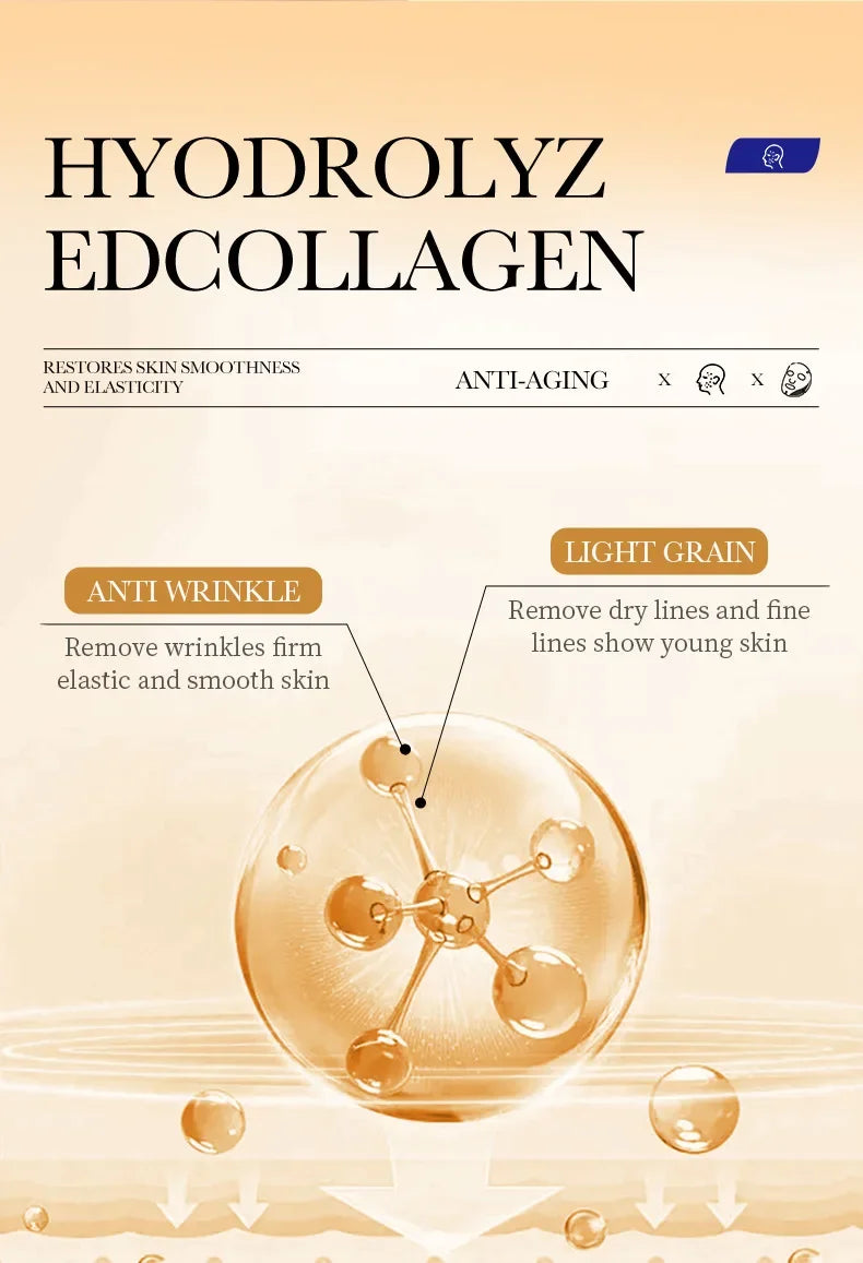 10pcs Collagen Anti-Wrinkle Face Masks